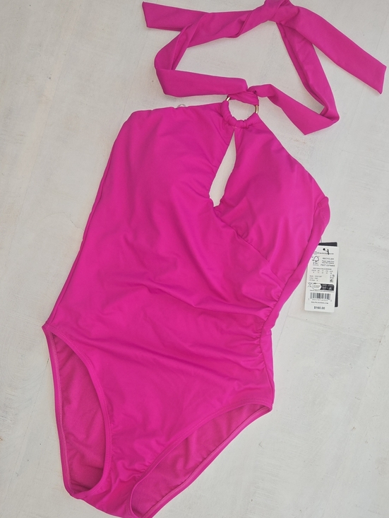 Lauren Ralph Lauren Other - LAUREN Ralph Lauren Vibrant Fuchsia Pink Halter One-Piece Swimsuit NWT